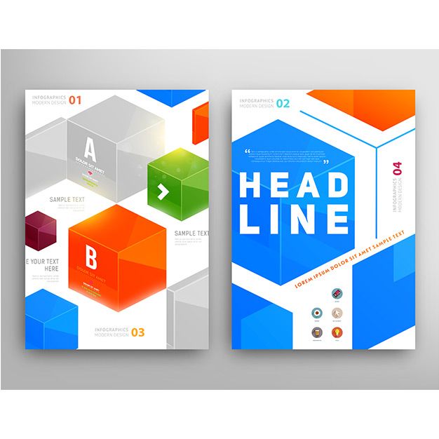 وکتور پوستر تبلیغاتی مدرن