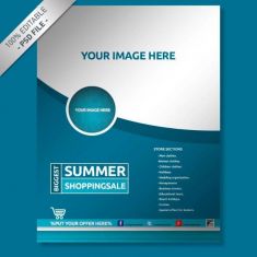 پوستر شرکت آبی blue company poster