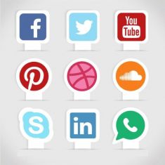 برچسب های شبکه های اجتماعی social media labels
