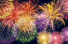 افکت آتش بازی  colorful fireworks effect